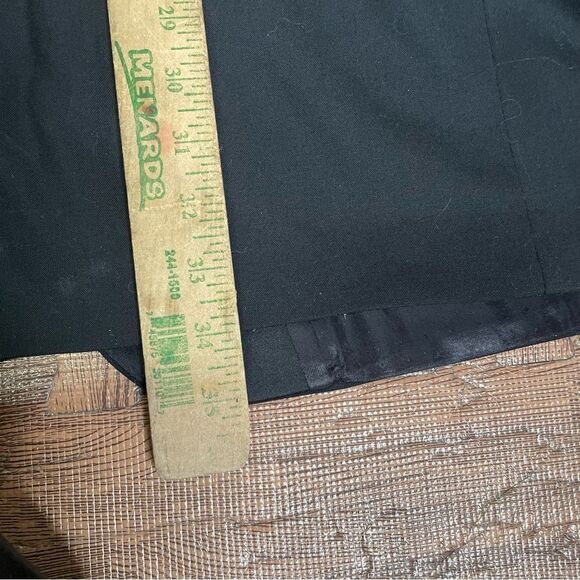 Burberrys Mens Blazer Jacket Black Wool One Button Tuxedo Wedding Sport Coat 44L - Picture 9 of 13